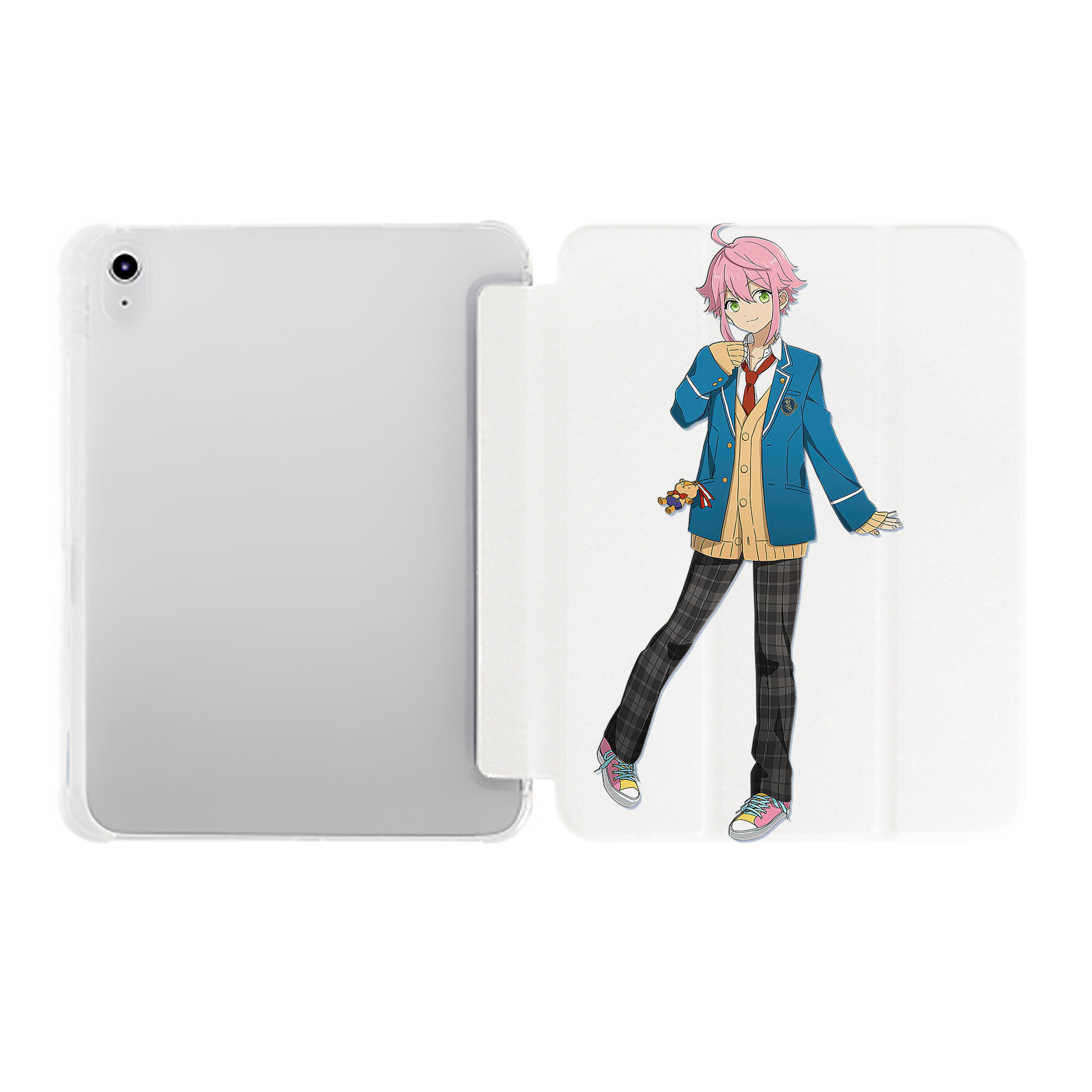 （画像用） あんさんぶるスターズ! Ensemble Stars IPad ケース ペン収納付き 三つ折りスタンド PUレザー×シリコン 対応機種9.5/10.5/10.9インチ